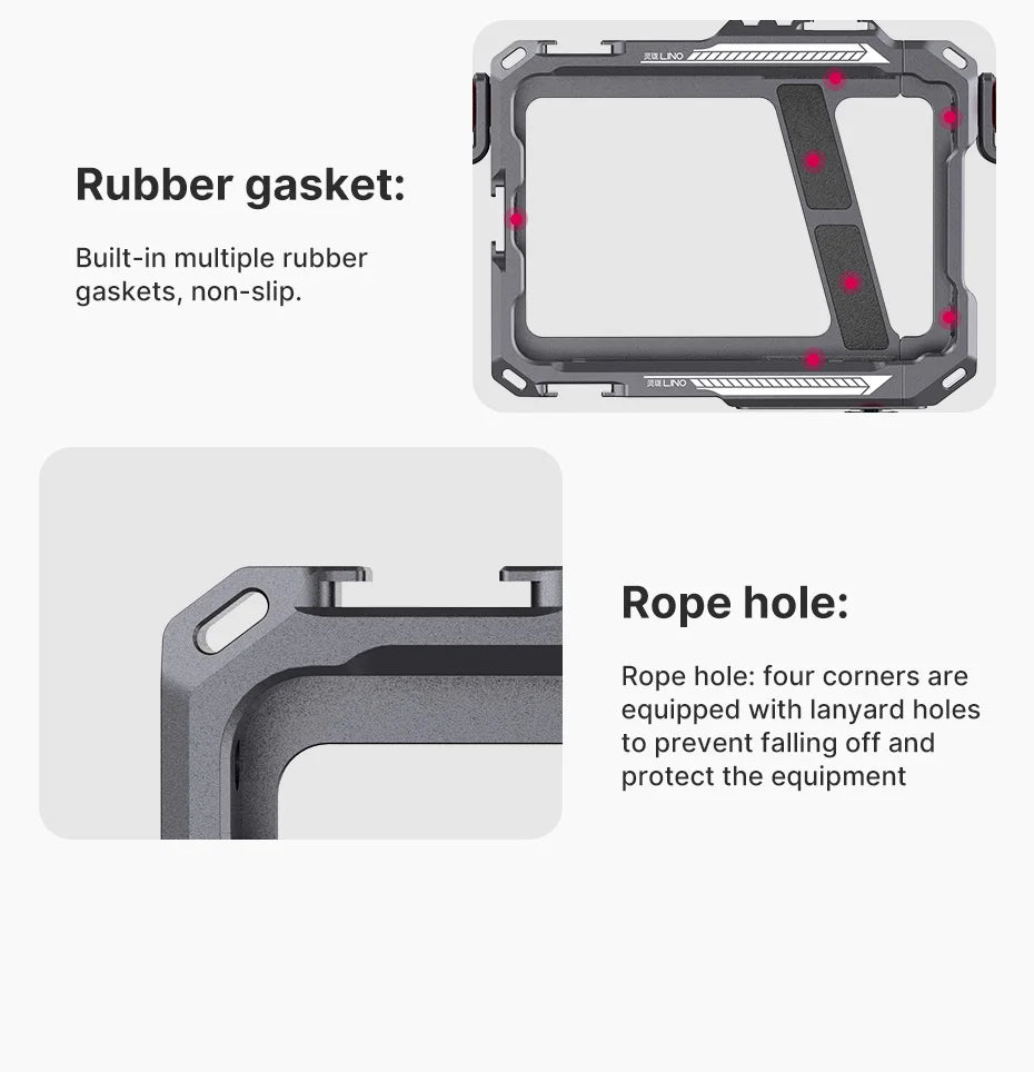 Phone Case Video Vlog Rig Handle For 5.4'' to 6.7'' iPhone X 11 12 13 14 Pro Max Android Phone Photography