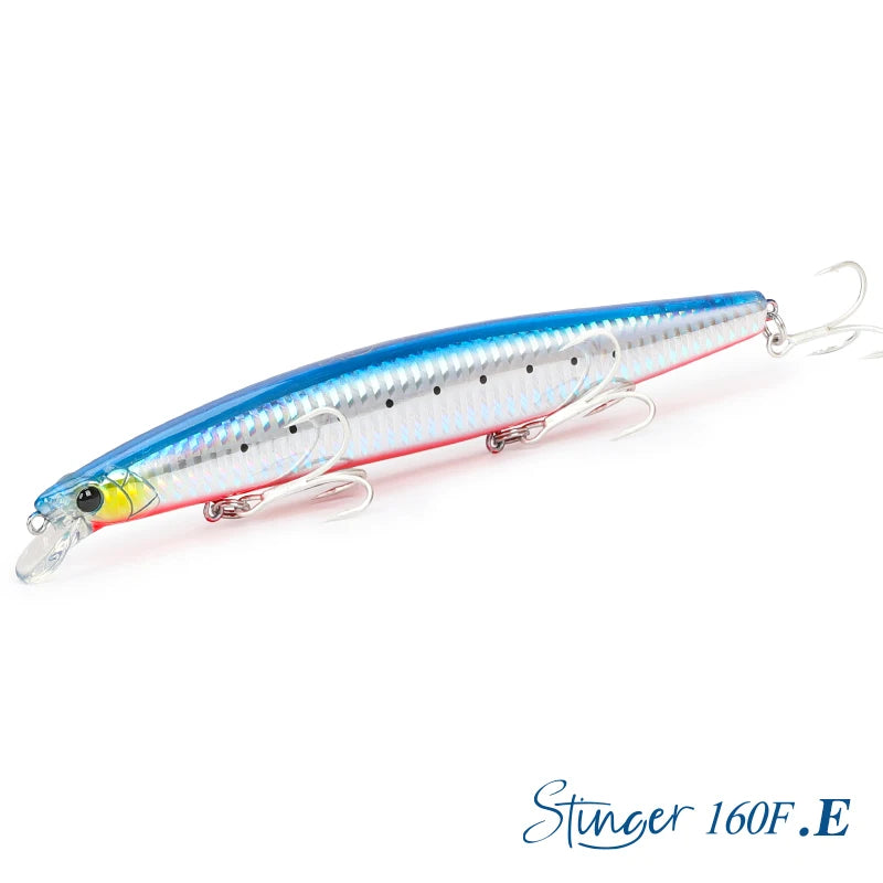 Floating Minnow Fishing Lure DW110 STINGER 163mm 31g Sea Fishing Hard Bait Piura Seabass Baits