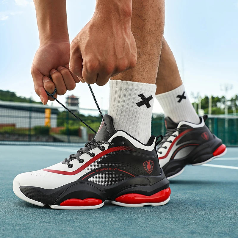 Men's Classic Practical Basketball Shoes Casual Outdoor Sports Trendy Soft Comfortable Anti-skid and Wear-resistant Outsole Cosy