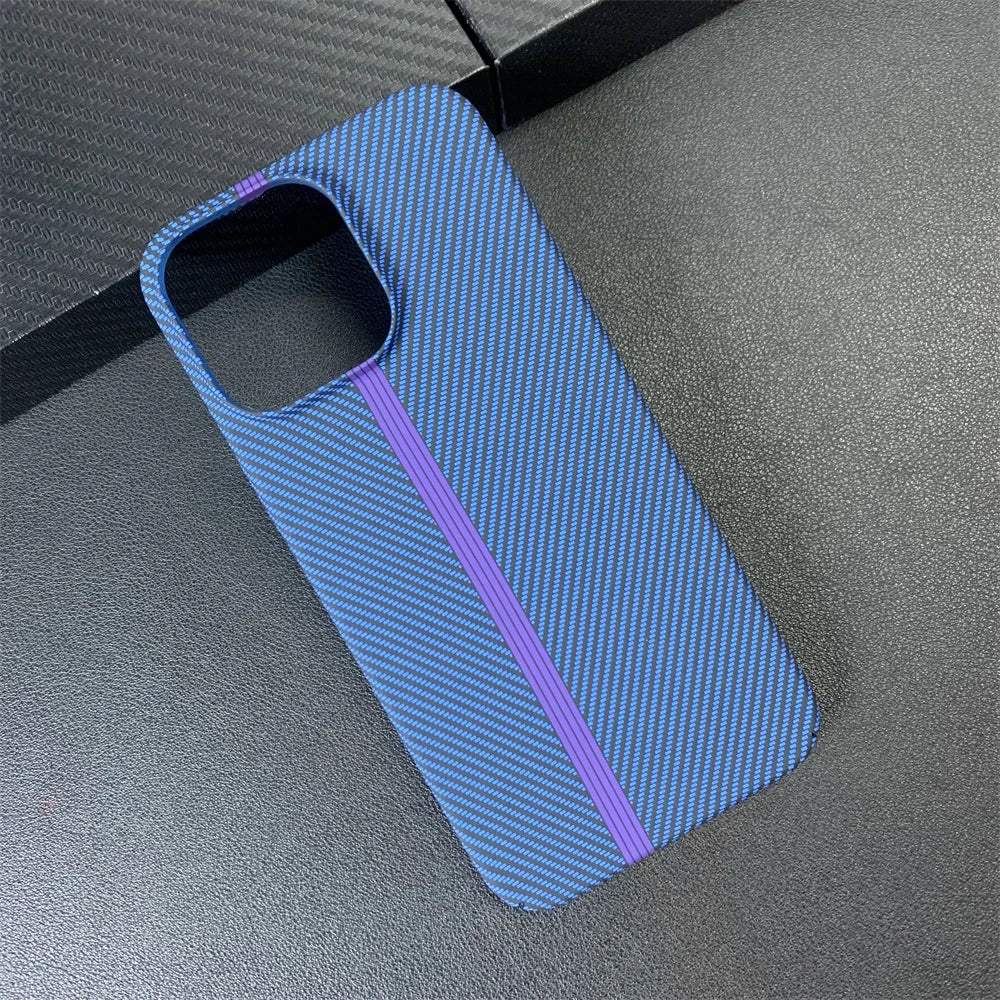 Luxury Contrast Carbon Fibre Pattern Matte Phone Case For iPhone 17 16 15 11 12 13 14 Pro Max Ultra Thin Hard Shockproof Cover