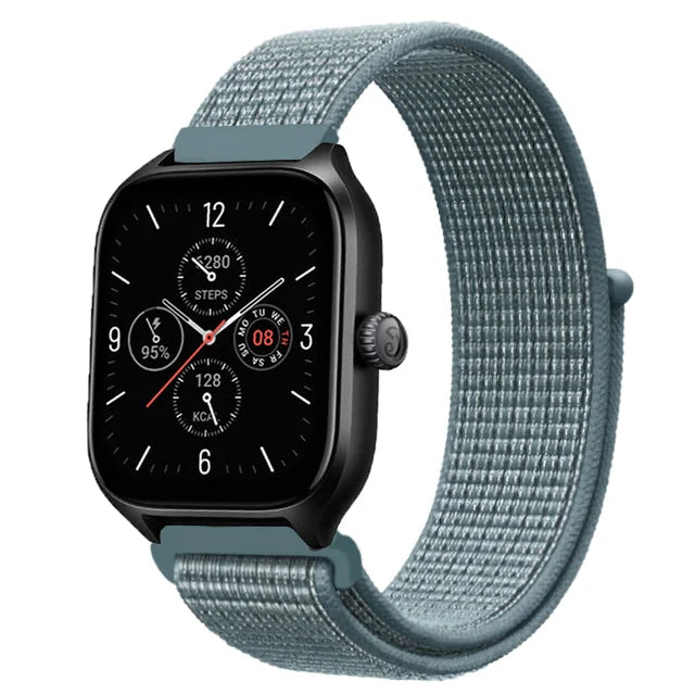 Nylon Loop Strap for Amazfit GTR 47mm/GTR2/2e/3/3 Pro/4/GTS/2/mini/3/4 Bracelet for Amazfit Balance/bip 5/Stratos 2 2S