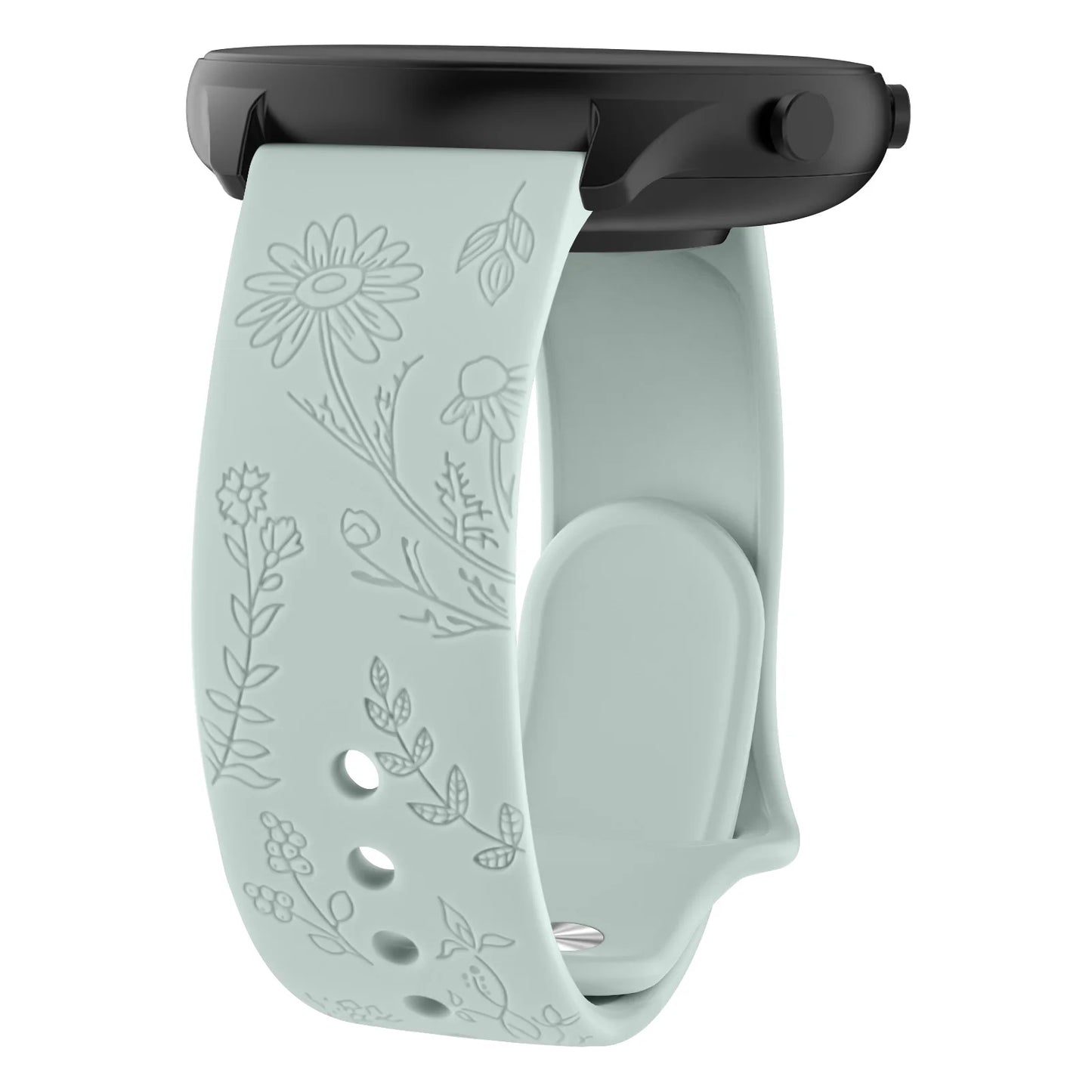 Flower Engraved Strap For Amazfit GTS/2/2e/3/4 GTS2 Mini/GTR 4/3/Pro/47mm/GTR2/2e/stratos 2/3/Bip Lite Band Bracelet