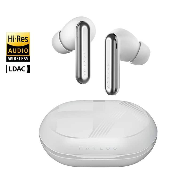 HAYLOU Mori Pro Bluetooth 5.4 Earphones Wireless 43dB Adaptive Hybrid ANC Hi-Res LDAC Earbuds 6 Mic Headphones 28H Battery Life