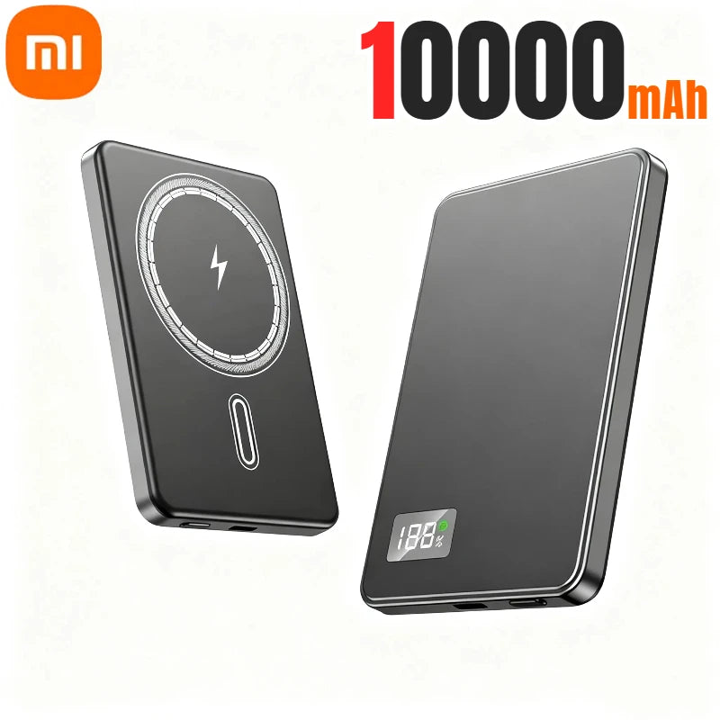 500000mAh Magnetic Power Bank Portable Wireless PD22.5W Fast Charging External Battery for Magsafe For iPhone Samsung