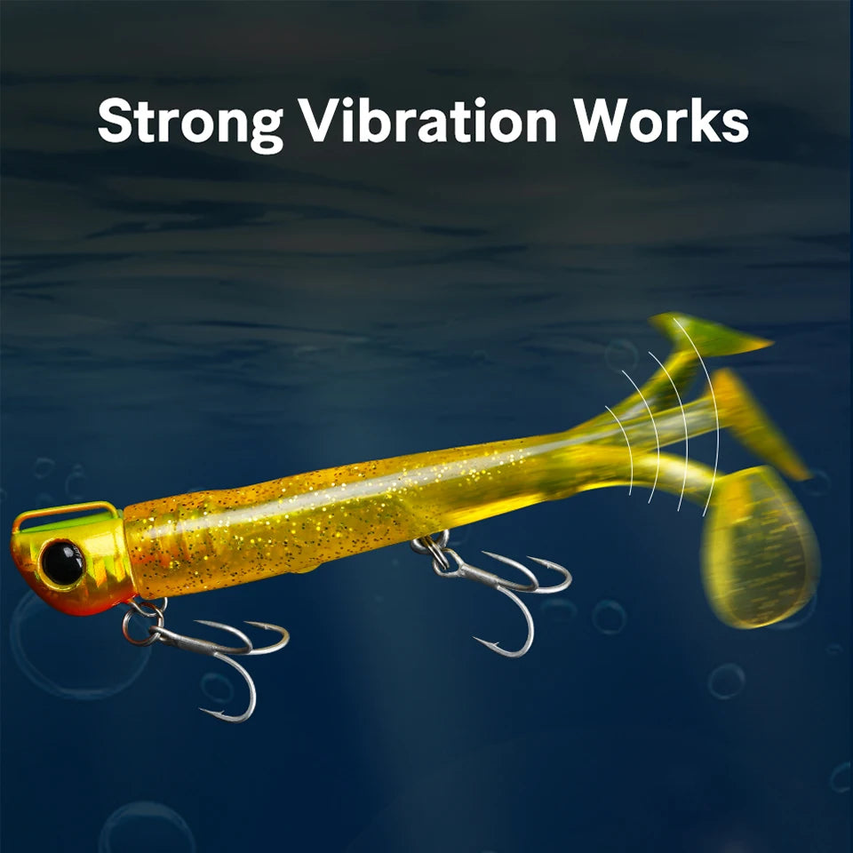 Soft Worm 110mm 35g Ultra Long Casting Fishing Lure For Seabass Flounder Sea Fishing Soft Bait With Jig Hooks