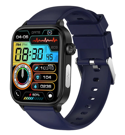 New Health Smart Watch ET570 1.96 Inch Full Touch Screen Heart Rate Blood Pressure IP68 Waterproof Monitoring Smartwatch