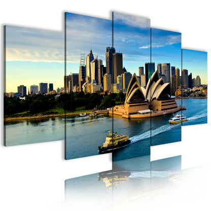 Painting Oil Wall Picture Canvas Print Forest Custom 5 Panel Natural Scenery Chinese Decoration Home Art