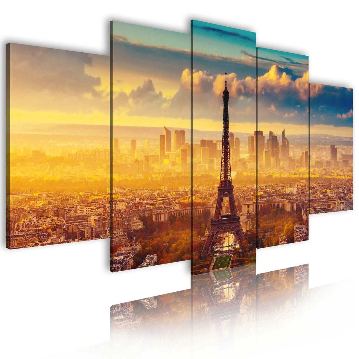 Painting Oil Wall Picture Canvas Print Forest Custom 5 Panel Natural Scenery Chinese Decoration Home Art