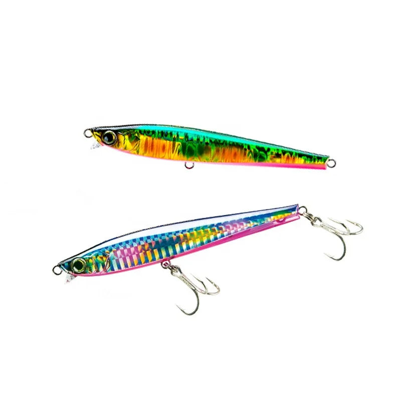 Long Cast Seabass 105mm 30g Minnow Bait Vivid Swim Hard Bait Sinking Minnow Lure
