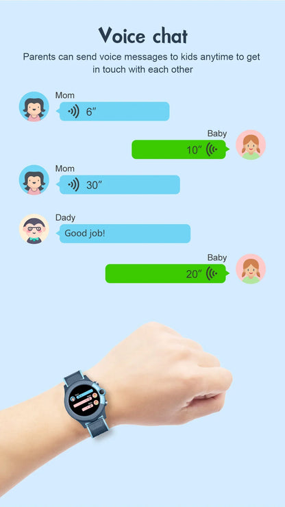 Child Smart Watch GPS SOS Call LBS WiFi Location Video Call Fashion Designs-IP67 Compass Calendar-Smartwatch for Kids4G