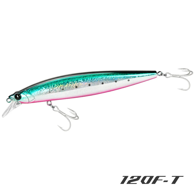 Floating Minnow 120mm 19g Long Casting Sea Fishing Lure STINGER  Center Of Gravity Hard Baits