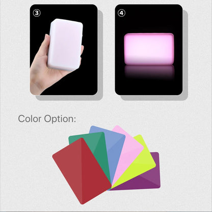 Led Video Light 3200-6500K With Diffuser RGB Effect Camera Light Vlog Fill Light Photography Lighting Studio Lamp