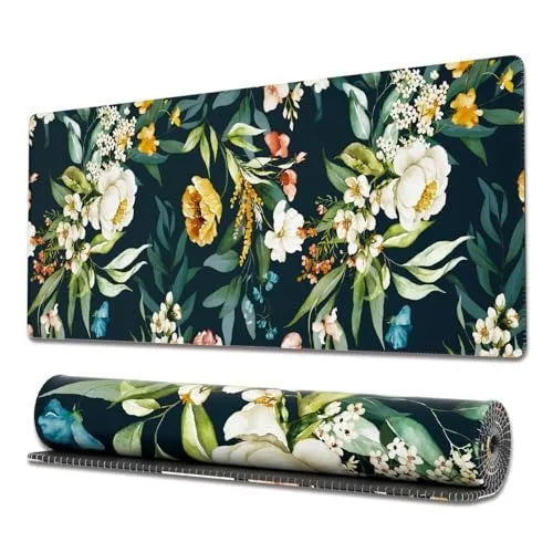 Large Gaming Mouse Pad With Stitched Edges Japanese Great Wave Anime Desk Mat  for Keyboard and Mouse Waterproof Customization