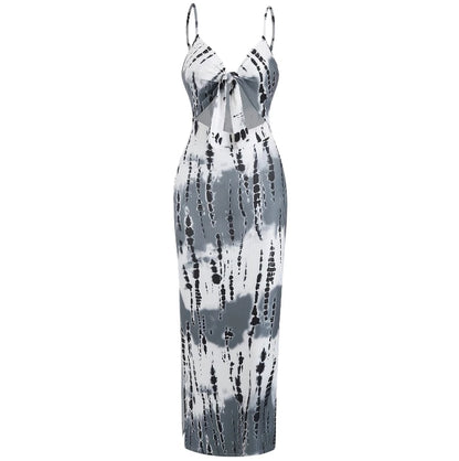 Night dresses for woman sexy tight knit bow sleeveless halter dress backless halter  floor length  long gowns for women elegant