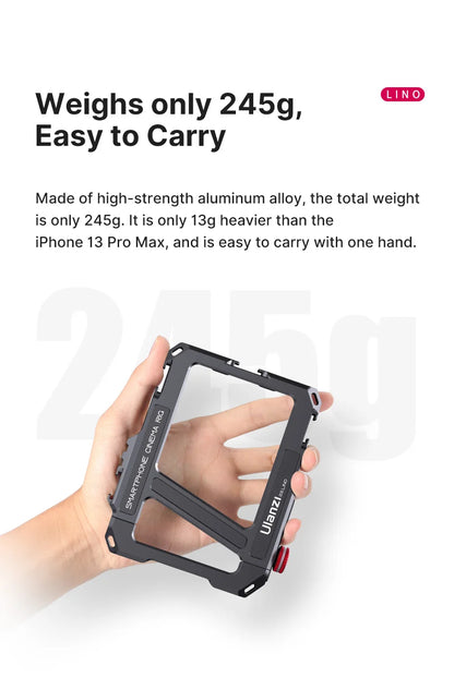 Phone Case Video Vlog Rig Handle For 5.4'' to 6.7'' iPhone X 11 12 13 14 Pro Max Android Phone Photography
