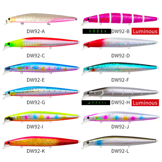 Sinking Minnow Fishing Baits140mm Saltwater Lures Pike Big Game Sea Fishing Tackle Stinger Hard Wobbler