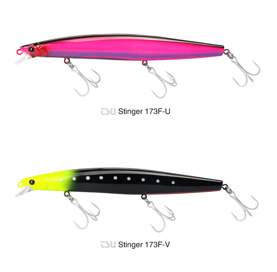 Ultra-long Casting Floating Minnow 173mm 37.5g Saltwater Fishing Lure STINGER Artificial Large Hard Baits