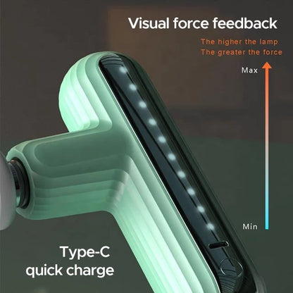 Mini Brushless Motor Massage Gun Light Pocket Grey Green Pink Silicone 4 Head for Head & Neck Hot Item