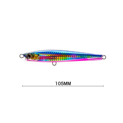 Long Cast Seabass 105mm 30g Minnow Bait Vivid Swim Hard Bait Sinking Minnow Lure