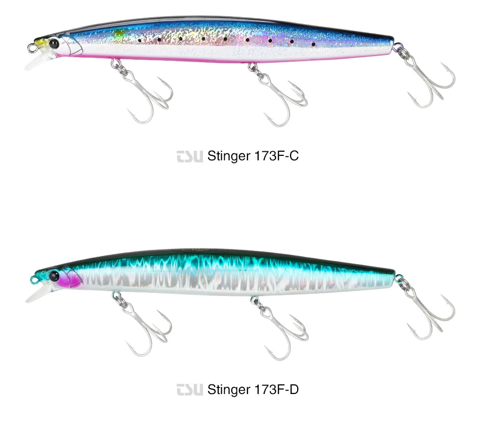 Ultra-long Casting Floating Minnow 173mm 37.5g Saltwater Fishing Lure STINGER Artificial Large Hard Baits
