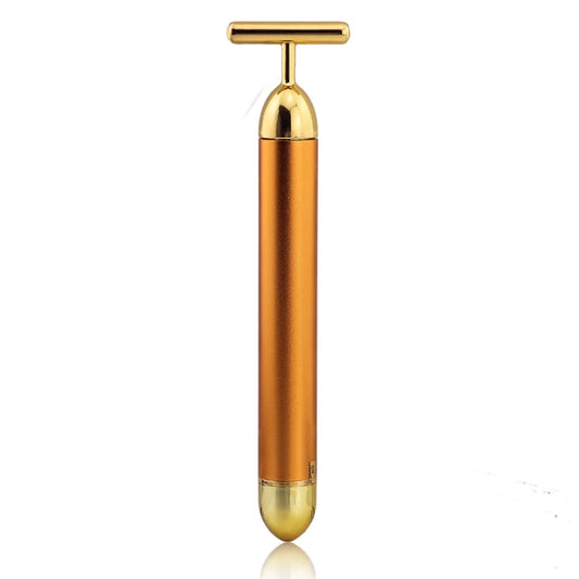 7 Days 24K Gold Roller for Glowing Skin Stainless Steel Korean Beauty Expert Approved for Tightening & Radiance