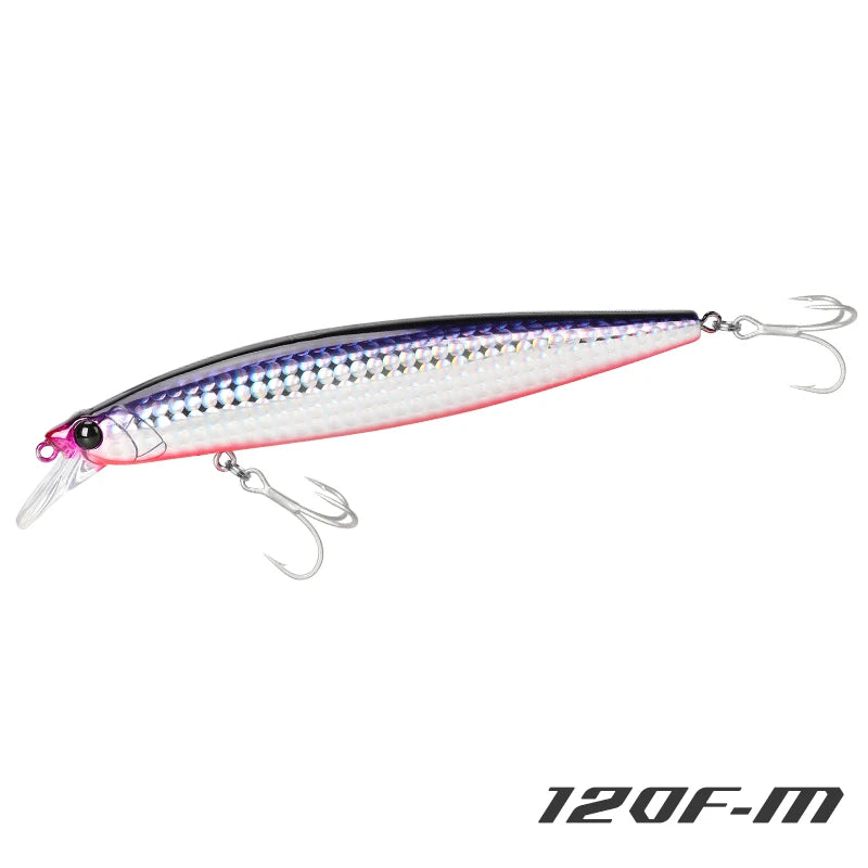 120F Ultra-long Casting Floating Saltwater Minnow 120mm 19g  Weight Artificial Bait