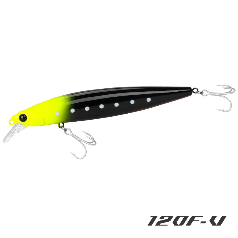 Floating Minnow 120mm 19g Long Casting Sea Fishing Lure STINGER  Center Of Gravity Hard Baits