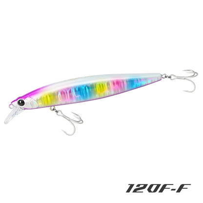 120F Ultra-long Casting Floating Saltwater Minnow 120mm 19g  Weight Artificial Bait