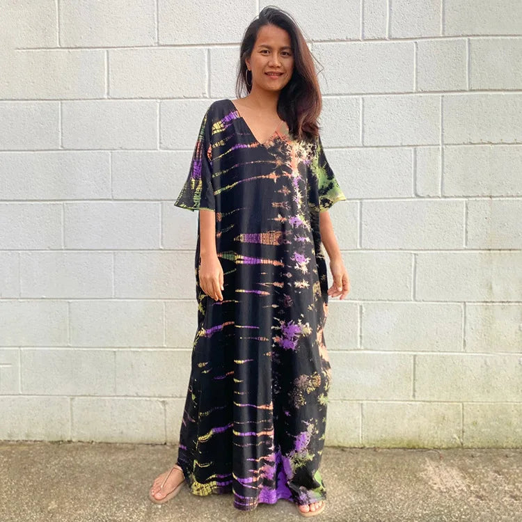 Beach Cover Up, Women Beach Kaftan Cotton Sarong Beachwear Dress Swimsuit Cover