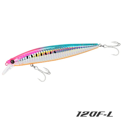 120F Ultra-long Casting Floating Saltwater Minnow 120mm 19g  Weight Artificial Bait