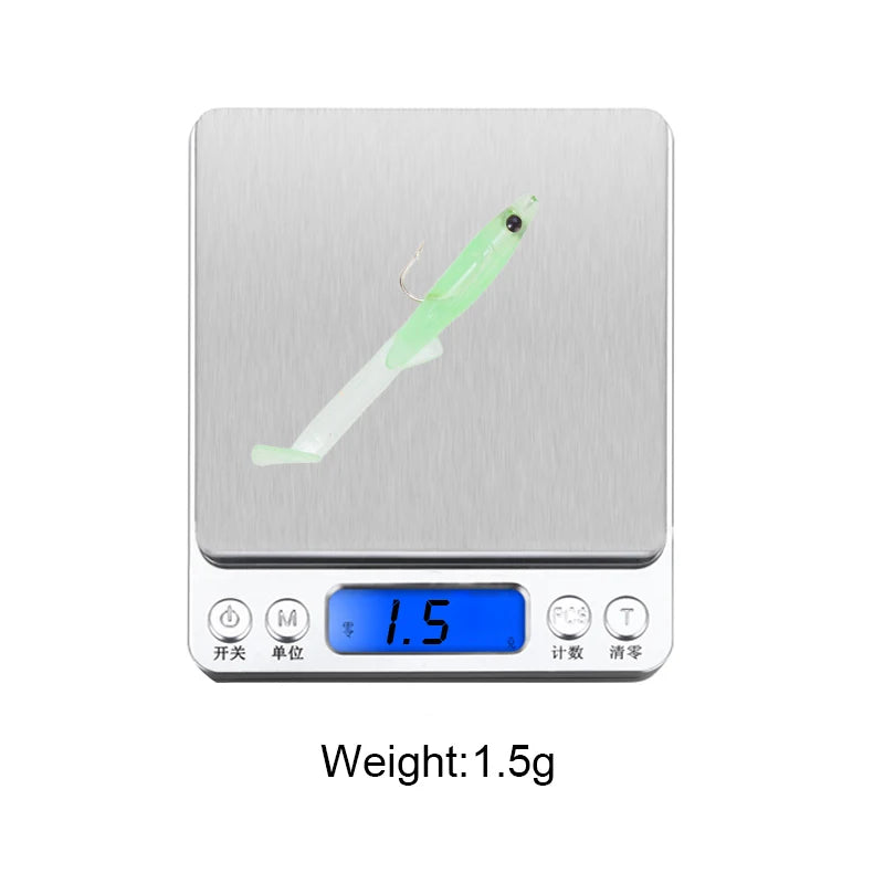 Fishing Lure Fish Eel Lure Luminous Soft Baits With Hook 6.5cm 1.5g 8pcs a Bag  Small Fish Eel Artificial Bait Pesca Lure