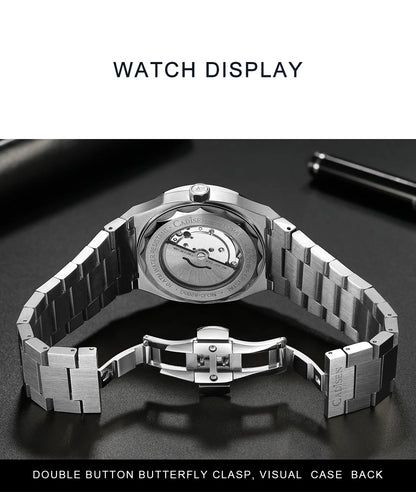 CADISEN Diver Watch Retro Luxury Sapphire MIYOTA 8215 German Designer Men Automatic Mechanical Watches 10Bar Waterproof Luminous