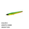 Long Cast Seabass 105mm 30g Minnow Bait Vivid Swim Hard Bait Sinking Minnow Lure