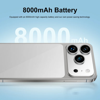 17 Pro Max Ultra 7.3 Inch Unlocked Mobile Phones Dual Sim 8GB+256GB Global Version Smart Phone Android Smartphones