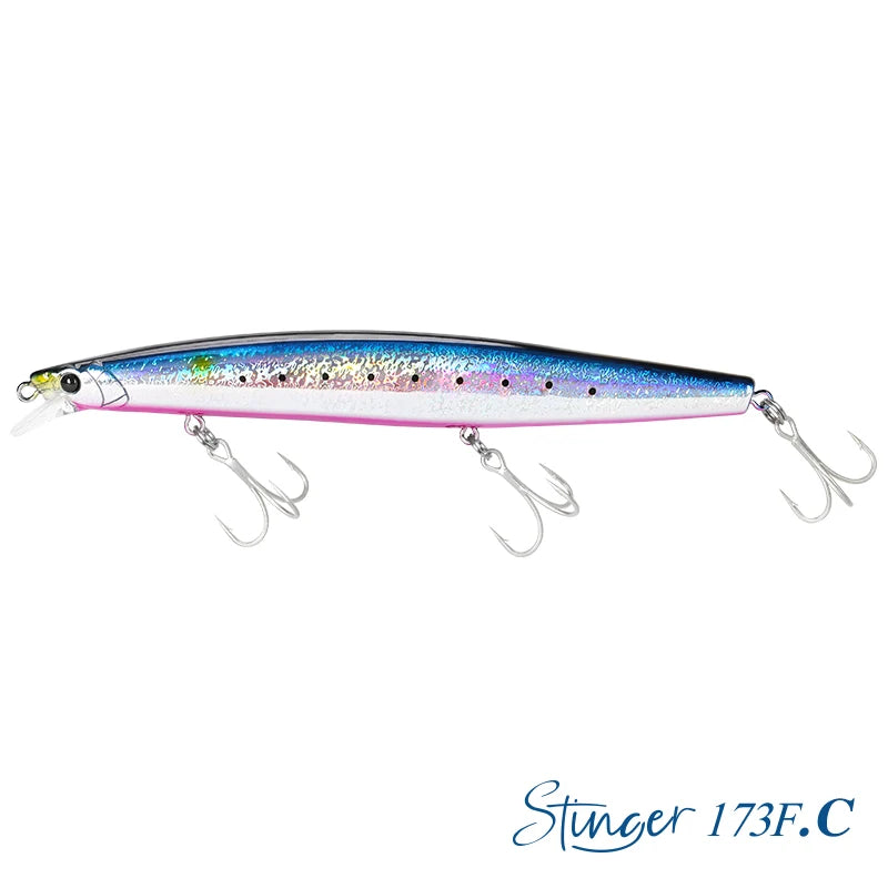 Ultra-long Casting Floating Minnow 173mm 37.5g Saltwater Fishing Lure STINGER Artificial Large Hard Baits