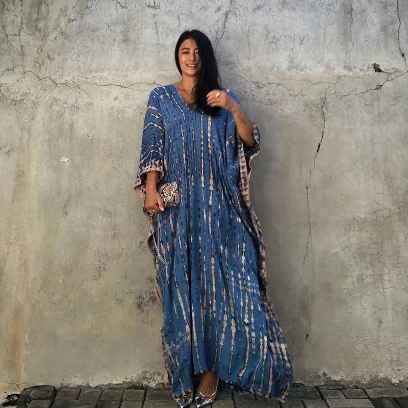 Beach Cover Up, Women Beach Kaftan Cotton Sarong Beachwear Dress Swimsuit Cover