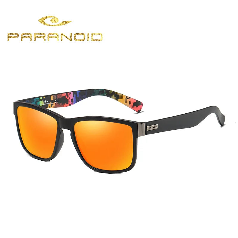 Cycling Fishing Sunglasses Men's HD Polarized Driving Sunglasses Wholesale P1518 Paranoid Hot Sale Sports Sport Glasses Men PC
