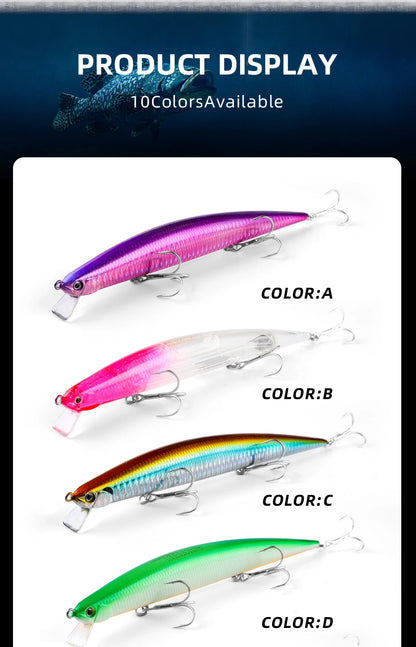 Minnow  Artificial Bait Tackle 175mm 27.7g quality fishing lures hard bait flaoting