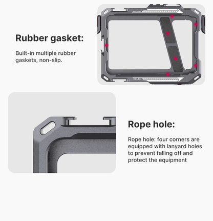 Phone Case Video Vlog Rig Handle For 5.4'' to 6.7'' iPhone X 11 12 13 14 Pro Max Android Phone Photography