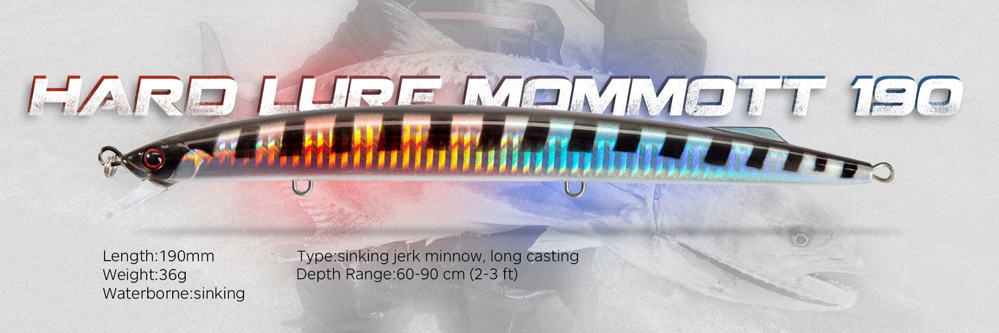 Floating Minnow Fishing Lure 120mm20g/145mm27g Flash Flake Wobbler Silent Assassin Floating Hard Bait For Pike Bass