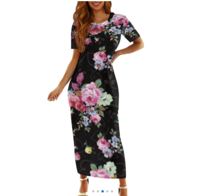 Samoa Tapa Puletasi PTaha Puletaha Samoan Dress & Maxi Skirt Set for Women Sweet Style 2Pcs Tops