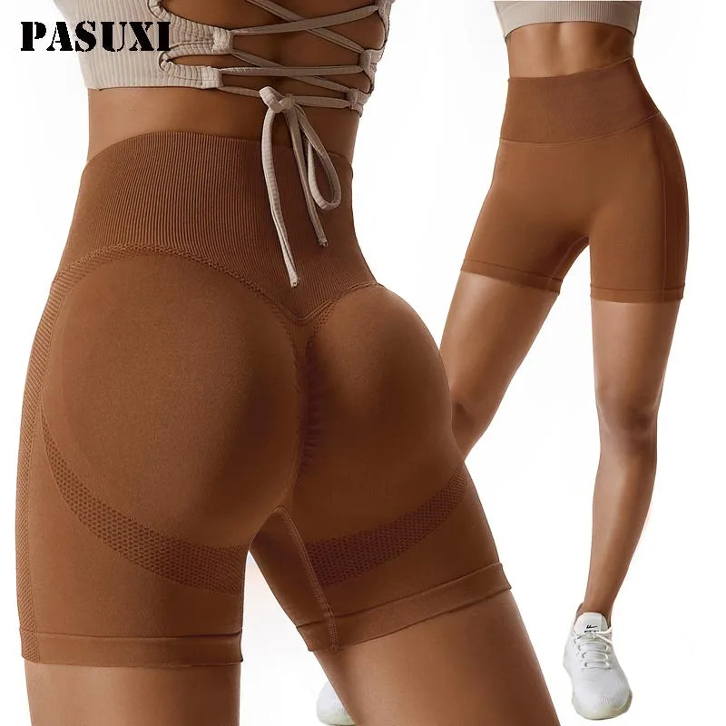 Custom Seamless Butt Scrunch Shorts Gym Fitness Yoga Wear High Waist Women Biker Shorts Sportswear Workout Yoga Shorts