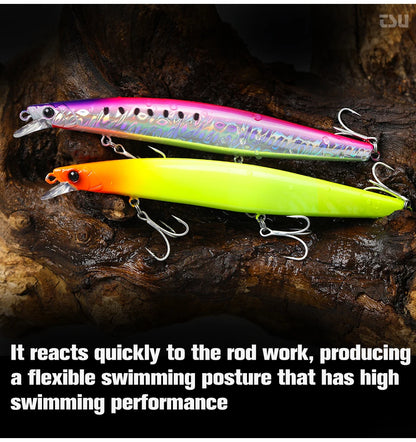 Ultra-long Casting Floating Minnow 173mm 37.5g Saltwater Fishing Lure STINGER Artificial Large Hard Baits