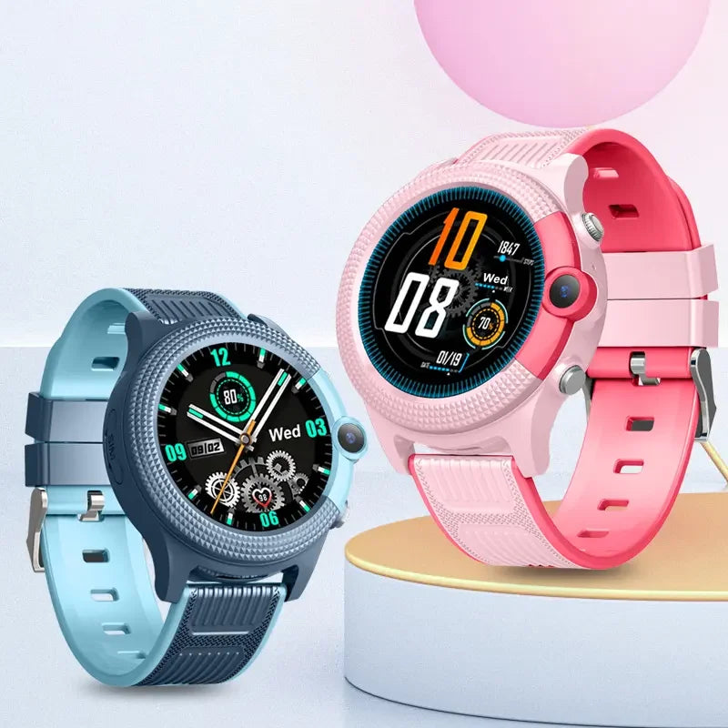 Child Smart Watch GPS SOS Call LBS WiFi Location Video Call Fashion Designs-IP67 Compass Calendar-Smartwatch for Kids4G