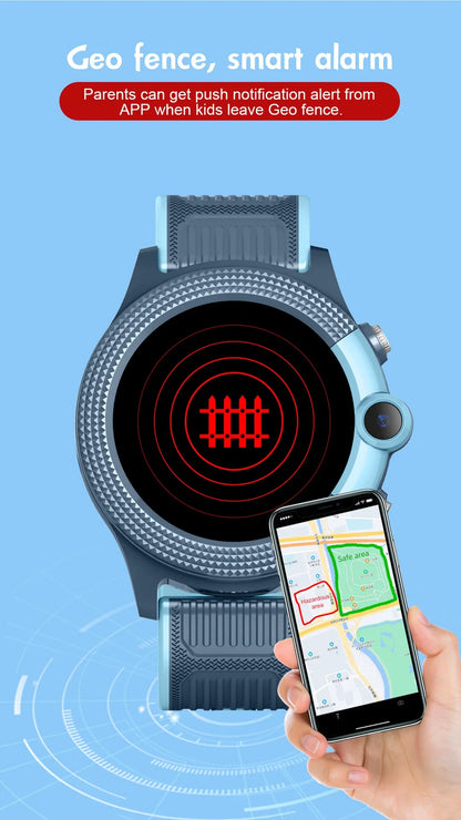 Child Smart Watch GPS SOS Call LBS WiFi Location Video Call Fashion Designs-IP67 Compass Calendar-Smartwatch for Kids4G