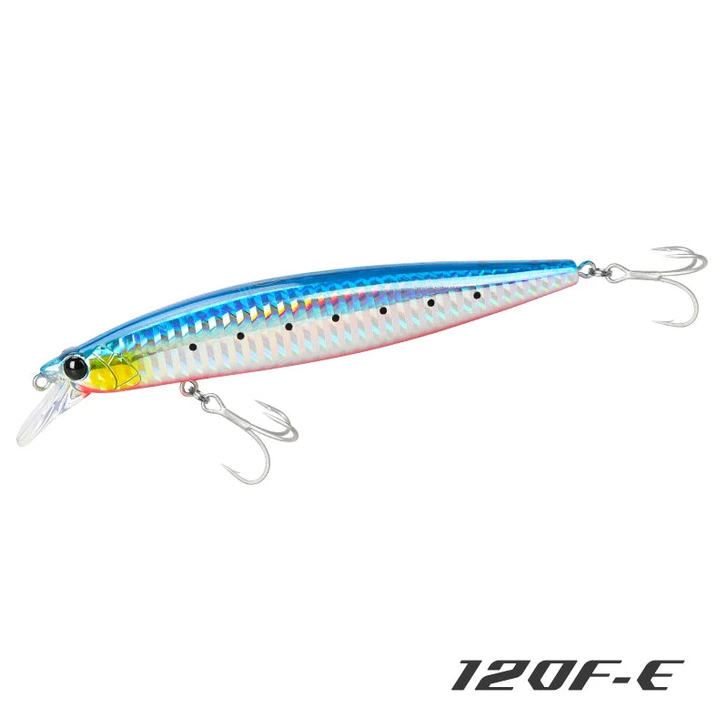 Floating Minnow 120mm 19g Long Casting Sea Fishing Lure STINGER  Center Of Gravity Hard Baits