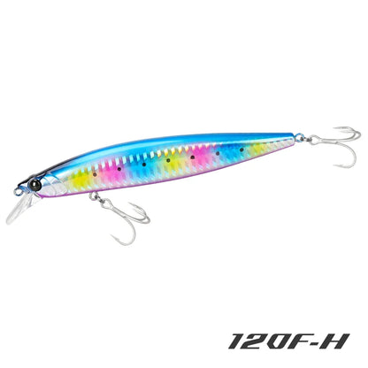 Floating Minnow 120mm 19g Long Casting Sea Fishing Lure STINGER  Center Of Gravity Hard Baits
