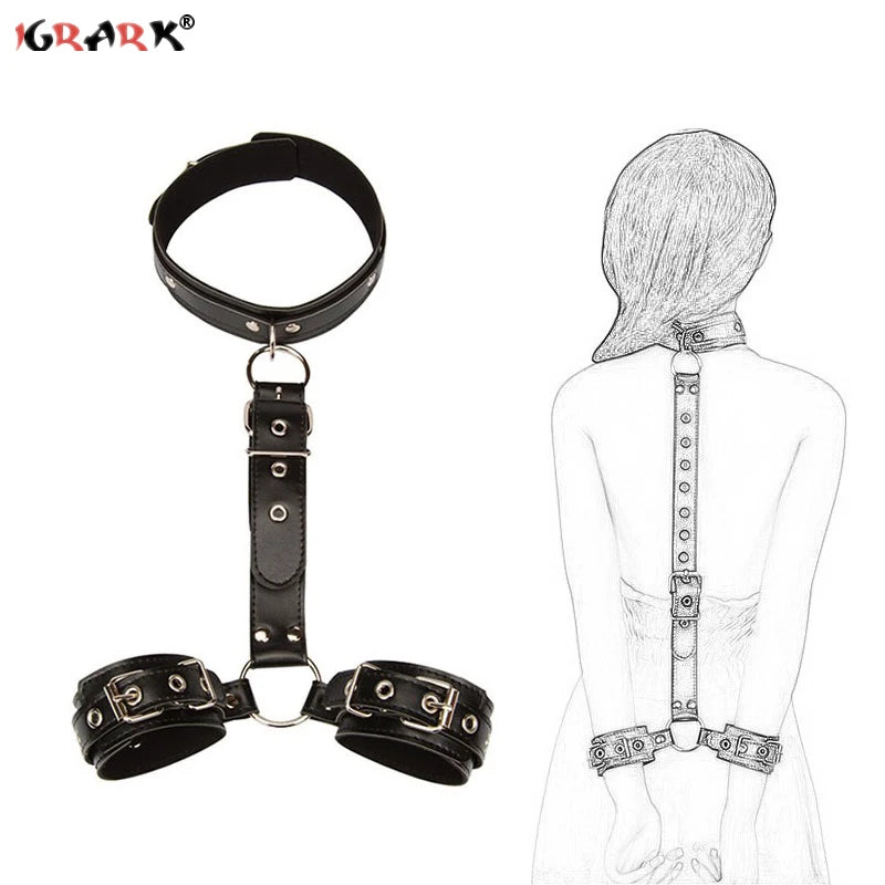 Adult Games Adjustable BDSM Bondage Erotic Sex Toys Collar RestraintsFor Women Couples Sexyshop Products 18