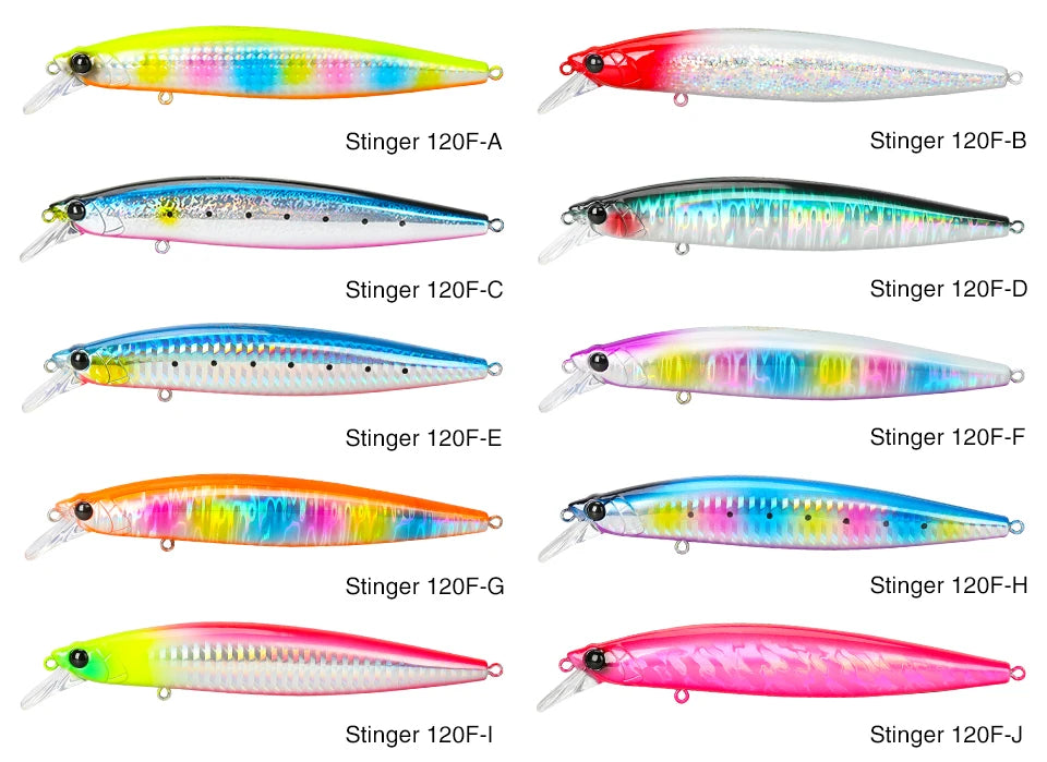 120F Ultra-long Casting Floating Saltwater Minnow 120mm 19g  Weight Artificial Bait