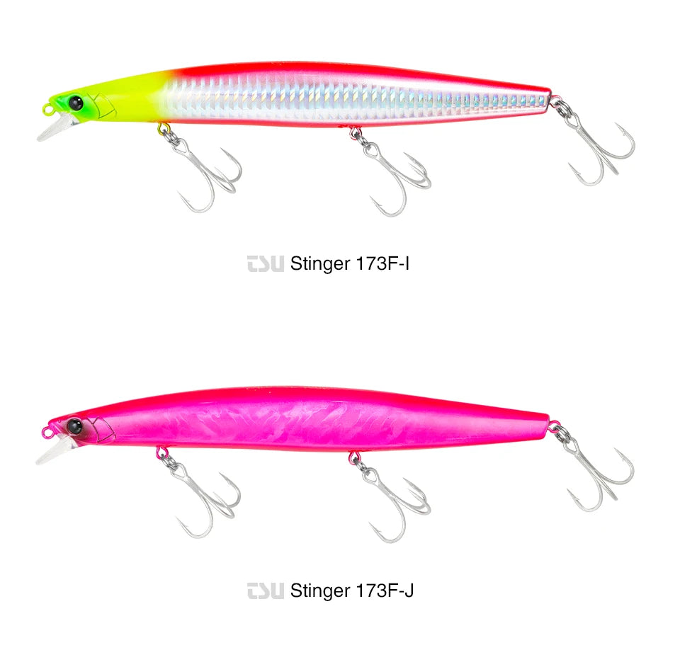Ultra-long Casting Floating Minnow 173mm 37.5g Saltwater Fishing Lure STINGER Artificial Large Hard Baits